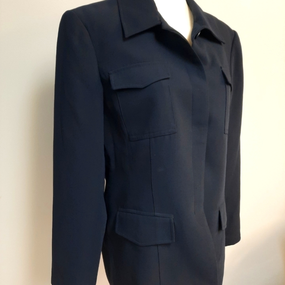 Style & Collection Navy Women's Suit Blazer Size 10